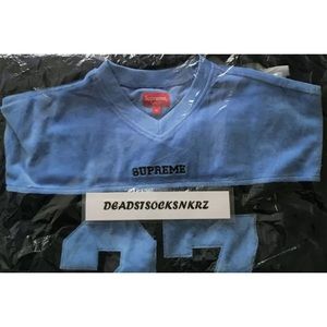 supreme velour football jersey